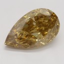Farebný diamant hruška, fancy žltohnedý, 3,07ct, GIA