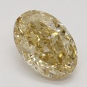 Farebný diamant ovál, fancy žltohnedý, 2,3ct, GIA