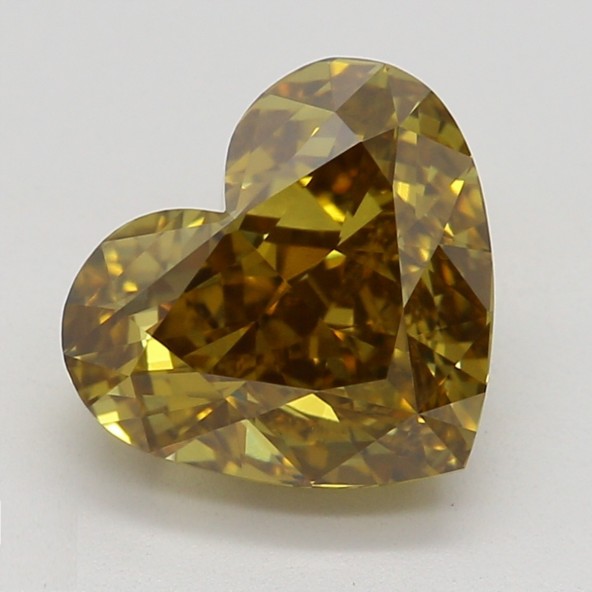 Farebný diamant srdce, fancy deep žltohnedý, GIA 4872390444 T8
