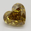 Farebný diamant srdce, fancy deep žltohnedý, 1,56ct, GIA