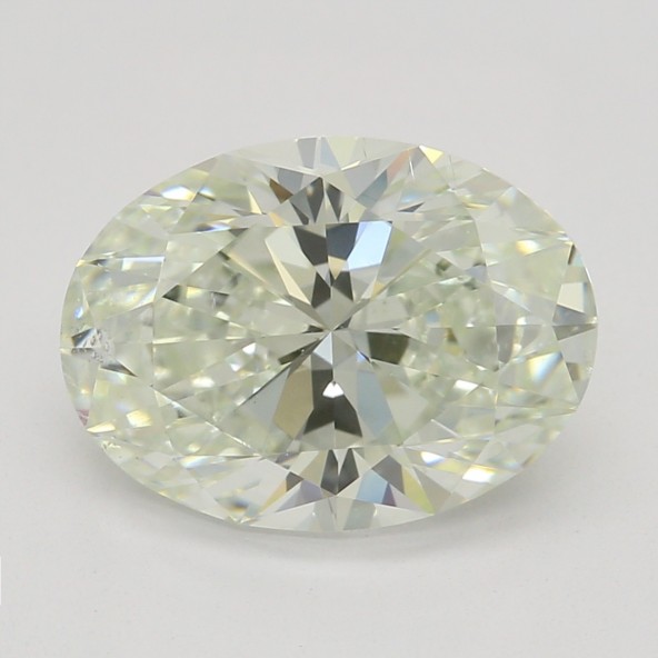 Farebný diamant ovál, very light žltozelený, GIA 6870990036 G2