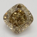 Farebný diamant cushion, fancy dark žltkasto-hnedý, 2,01ct, GIA