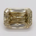 Farebný diamant emerald, fancy žltkasto-hnedý, 3,2ct, GIA