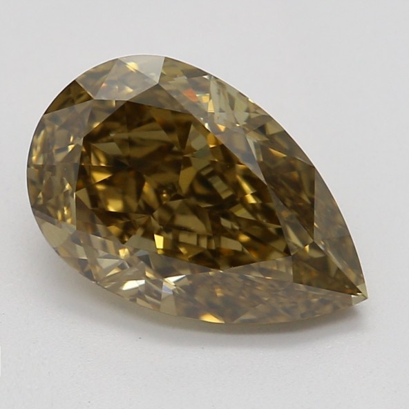 Farebný diamant hruška, fancy dark žltkasto-hnedý, GIA 3872690093 T9