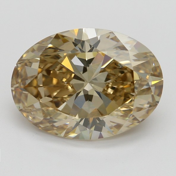 Farebný diamant ovál, fancy žltkasto-hnedý, GIA 2845990492 T5