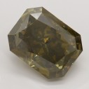 Farebný diamant radiant, fancy dark žltkasto-hnedý, 4,54ct, GIA