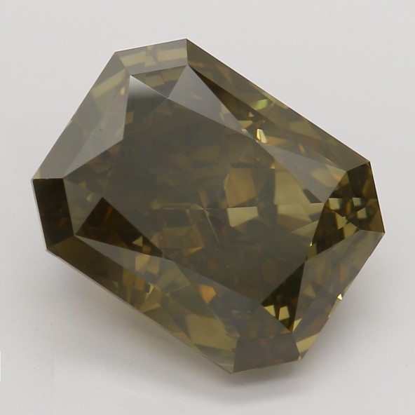 Farebný diamant radiant, fancy dark žltkasto-hnedý, GIA 7871460017 T9