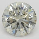Farebný diamant okrúhly briliant, faint sivý, 4,01ct, GIA
