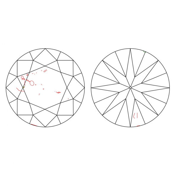 Inkluzie a cistota v prirodnom farebnom diamante okrúhly briliant slabo sivý 4.01 ct SI2 8842360038_S1