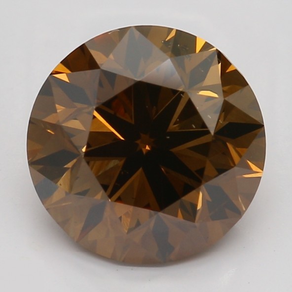Prírodný farebný diamant s GIA certifikatom okrúhly briliant fancy dark tmavo oranžovo hnedý 2.01 ct SI1 2851740022_T9