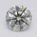 Farebný diamant okrúhly briliant, fancy light sivý, 1,5ct, GIA