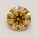 Farebný diamant okrúhly briliant, fancy deep oranžovo hnedý, 0,5ct, GIA