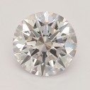 Farebný diamant okrúhly briliant, faint ružový, 0,5ct, GIA