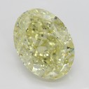 Farebný diamant oval, fancy žltý, 4,51ct, GIA