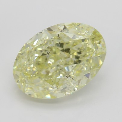 Prírodný farebný diamant s GIA certifikatom oval fancy light žltý 3.01 ct SI2 3841680143_Y4