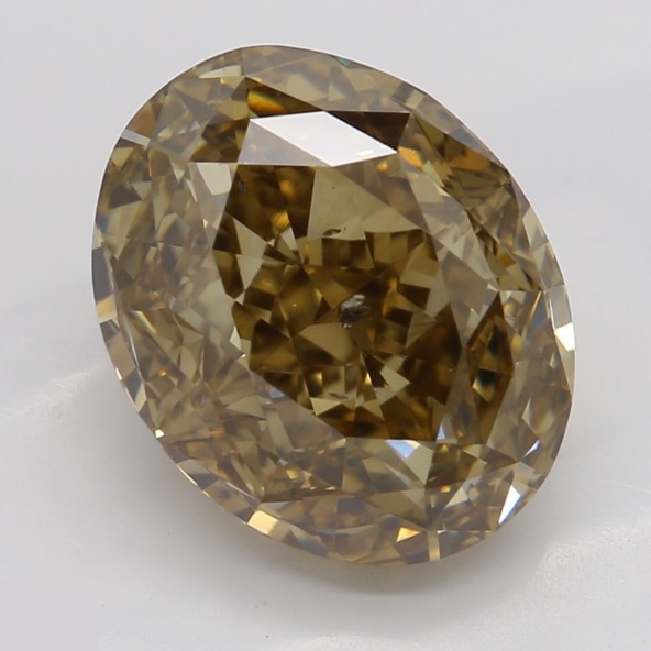 Prírodný farebný diamant s GIA certifikatom oval fancy dark tmavo žltkasto hnedý 3.06 ct SI2 8828800238_T9