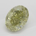 Farebný diamant oval, fancy hnedo-zeleno žltý, 2,23ct, GIA