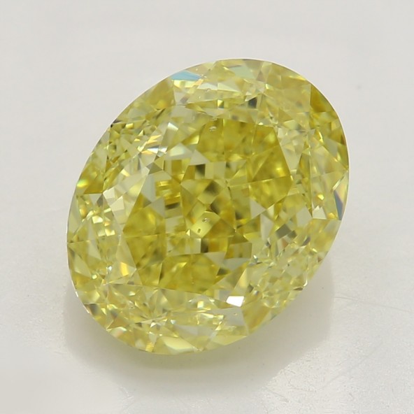 Prírodný farebný diamant s GIA certifikatom oval fancy intense žltý 2.83 ct SI1 3830360043_Y6
