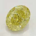 Farebný diamant oval, fancy intense žltý, 2,83ct, GIA