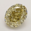 Farebný diamant oval, fancy s nahnedlo žltou farbou, 2,51ct, GIA