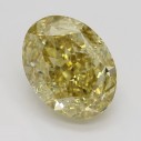 Farebný diamant oval, fancy s nahnedlo žltou farbou, 2,61ct, GIA