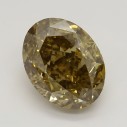 Farebný diamant oval, fancy žltohnedý, 2,05ct, GIA