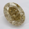 Farebný diamant oval, fancy hnedožltý, 2,04ct, GIA