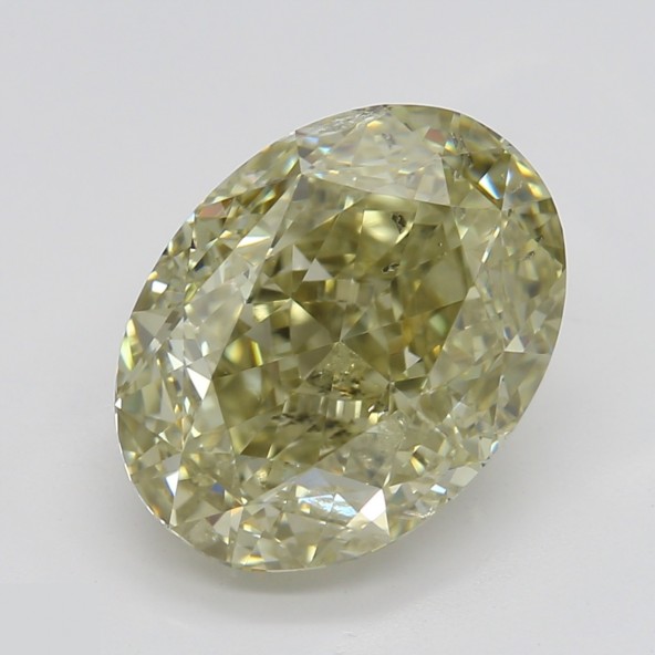 Prírodný farebný diamant s GIA certifikatom oval fancy hnedo-zeleno žltý 2.69 ct SI2 5826180355_Y5