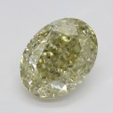 Farebný diamant oval, fancy hnedo-zeleno žltý, 2,69ct, GIA
