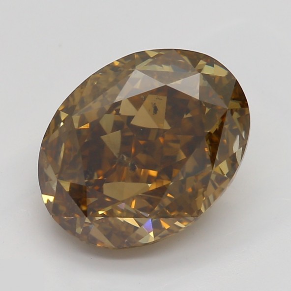 Prírodný farebný diamant s GIA certifikatom oval fancy dark tmavo žltkasto hnedý 2.20 ct SI2 5841740025_T9