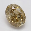 Farebný diamant oval, fancy žltohnedý, 1,5ct, GIA
