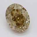 Farebný diamant oval, fancy žltohnedý, 1,84ct, GIA