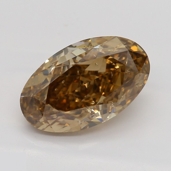 Prírodný farebný diamant s GIA certifikatom oval fancy dark tmavo žltkasto hnedý 1.80 ct SI2 9841740039_T9