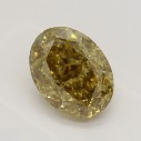 Farebný diamant oval, fancy hnedožltý, 1,04ct, GIA