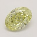 Farebný diamant oval, fancy žltý, 1,01ct, GIA