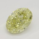 Farebný diamant oval, fancy žltý, 1,07ct, GIA