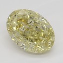Farebný diamant oval, fancy s nahnedlo žltou farbou, 1,03ct, GIA