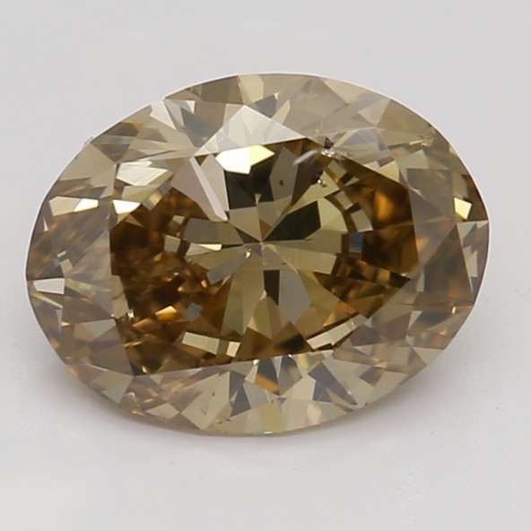 Prírodný farebný diamant s GIA certifikatom oval fancy dark tmavo žltkasto hnedý 1.01 ct SI2 8828420348_T9