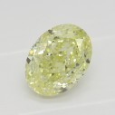 Farebný diamant oval, fancy žltý, 0,92ct, GIA