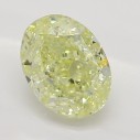 Farebný diamant oval, fancy light žltý, 0,81ct, GIA
