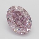 Farebný diamant oval, fancy fialovo ružový, 0,76ct, GIA