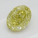 Farebný diamant oval, fancy oranžovo žltý, 0,7ct, GIA
