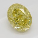 Farebný diamant oval, fancy intense žltý, 0,53ct, GIA
