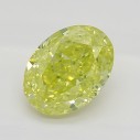 Farebný diamant oval, fancy intense žltý, 0,61ct, GIA