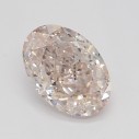 Farebný diamant oval, light ružovo-hnedý, 0,38ct, GIA