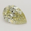 Farebný diamant slza, fancy light hnedo žltý, 4,15ct, GIA