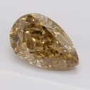 Farebný diamant slza, fancy dark žltkasto hnedý, 2,17ct, GIA