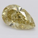 Farebný diamant slza, fancy s nahnedlo žltou farbou, 1,6ct, GIA