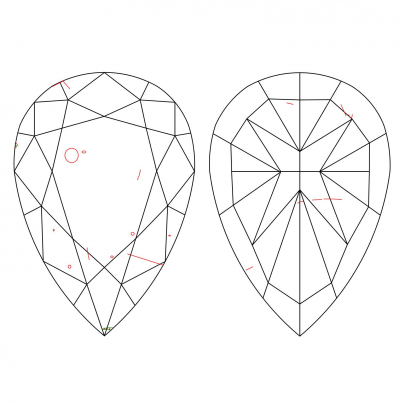 Prírodný farebný diamant s GIA certifikatom slza fancy dark tmavo hnedo-žltý 1.16 ct SI1 2827750192_Y9 2