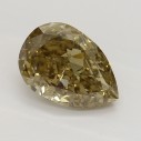 Farebný diamant slza, fancy žltohnedý, 1,21ct, GIA